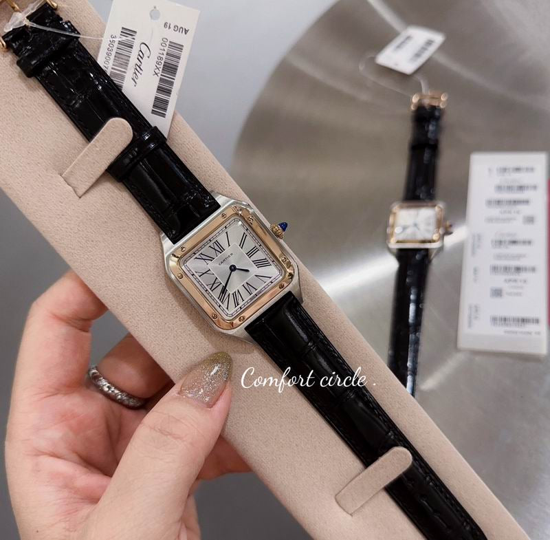 Cartier santos caja color oro rosa