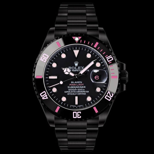 Rolex Submariner Blanken pink lady