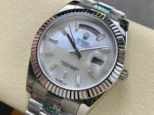 Rolex day-date oyster perpetual blanco