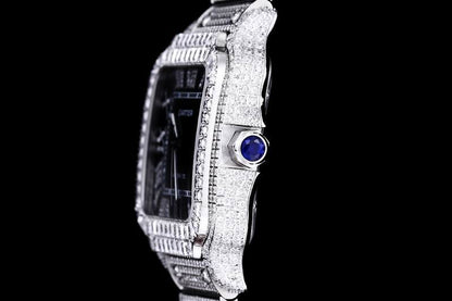 Cartier santos full ice 40 mm