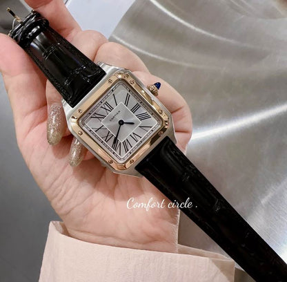 Cartier santos caja color oro rosa